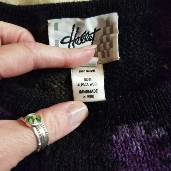 Vintage Alpaca Handknit Sweater, Crewneck, Women's sz L - Picture 3 of 10